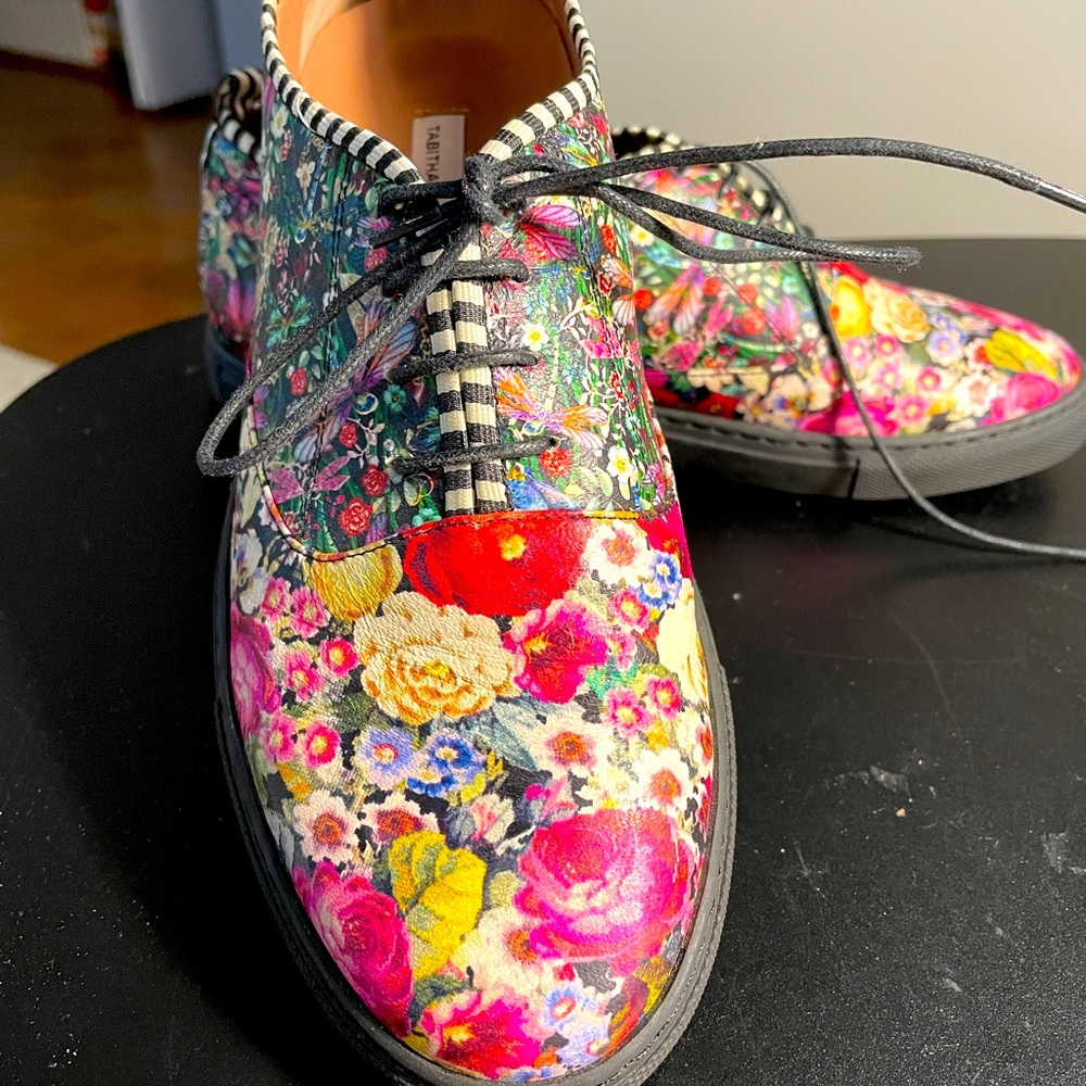 Designer floral shoes